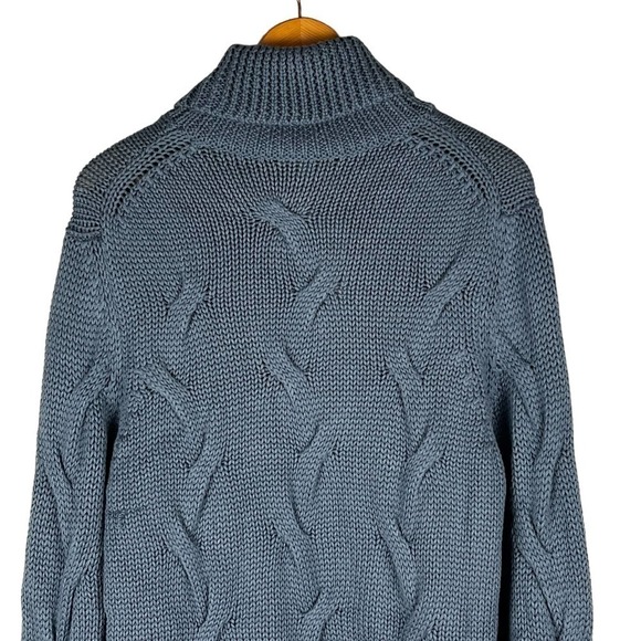 BRAX FEEL GOOD BRIAN PULLOVER TURTLENECK SWEATER IN STORM BLUE NWT MEN'S SIZE 50 - Picture 6 of 16